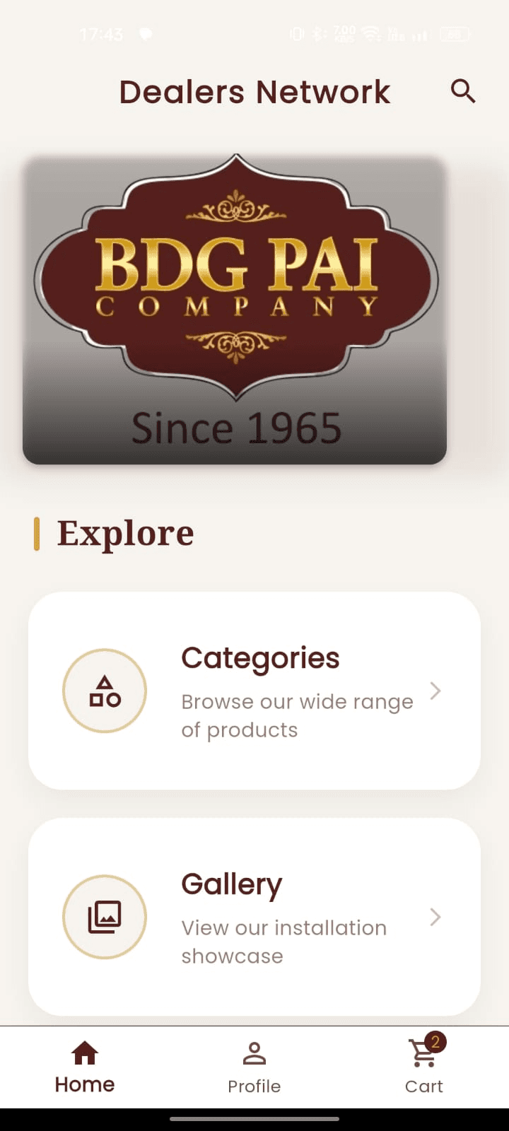 Home — promotions and catalogue